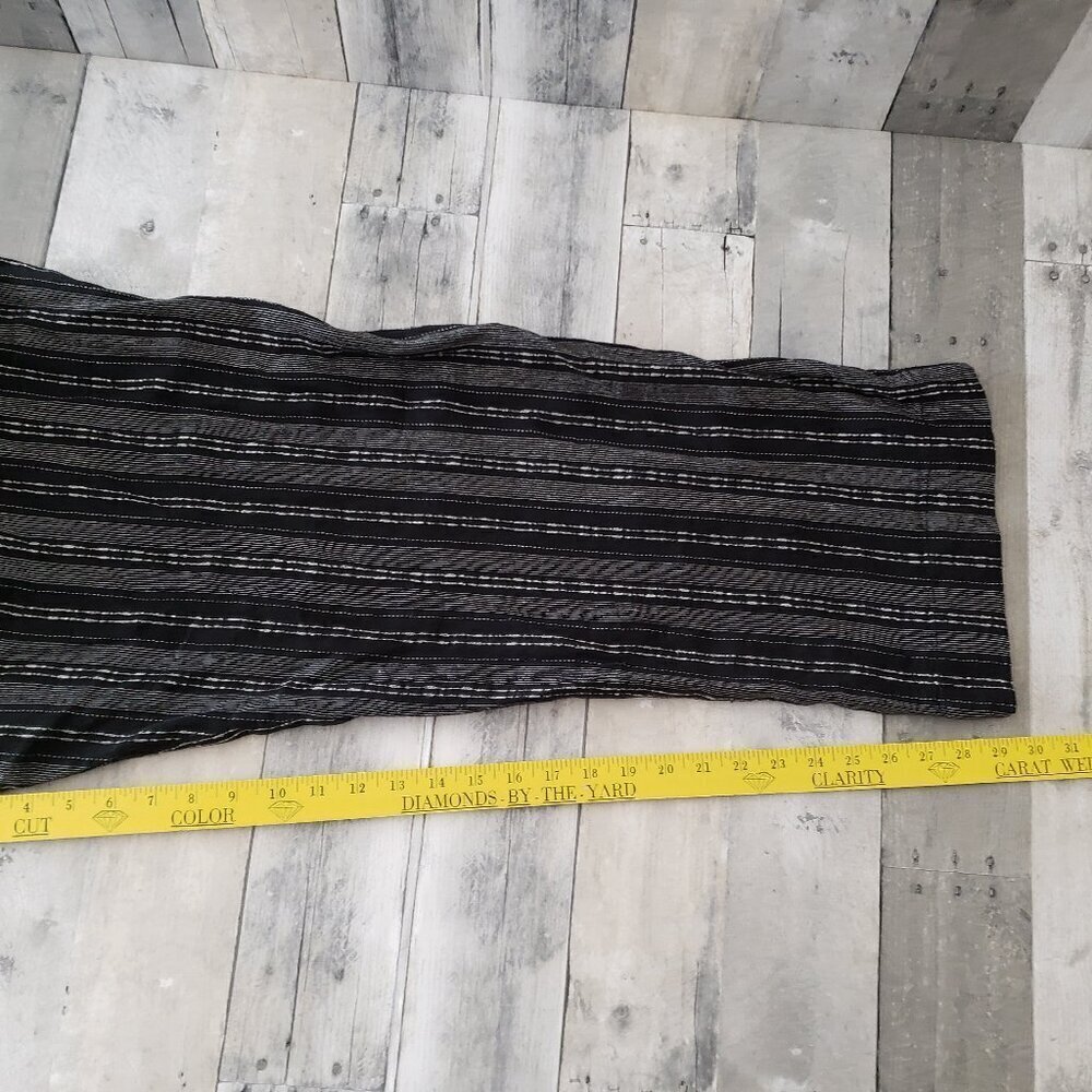NWT - Briggs Ladies Linen Blend Black and White Pants Black Stripes - Size XL - Picture 10 of 11